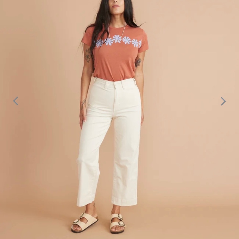 Marine Layer Bridget Pants in Antique White - Sz 4 NWT